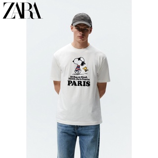 Zara เสื้อยืดแขนสั้น พิมพ์ลาย Nubi สําหรับผู้ชาย 6224420 251