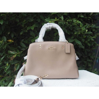 💚แท้💯 พร้อมส่ง💚Coach 91146 Mini Lillie Carryall Handbag Crossbody Shoulder Bag Leather