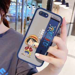 เคส Oppo Realme C2 C3 C11 C12 C15 C17 Narzo 20 Pro (พร้อมสายรัดข้อมือ) เคสโทรศัพท์มือถือ กันกระแทก ลายการ์ตูนอนิเมะลูฟี่