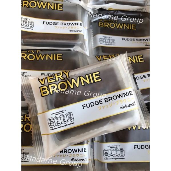 ภาพหน้าปกสินค้าVery brownie เวรี่ บราวนี่ ช็อคเข้มข้น/ ยกลัง 24 ชิ้น