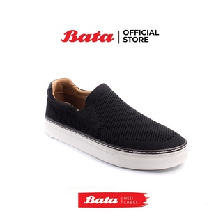 สินค้า Bata Red Label บาจา รองเท้าลำลอง รองเท้าแบบสวม รองเท้าสลิปออน สำหรับผู้ชาย รุ่น Guffey สีดำ 8596212