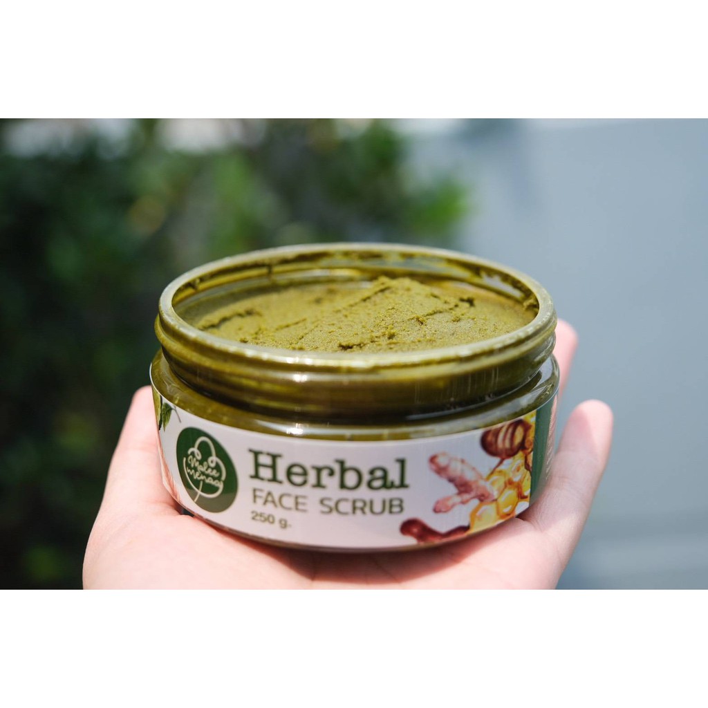 สครับผิวหน้า-ส่งฟรี-herbel-scrub-เฮอร์เบิล-สครับผิวหน้า-สูตรใหม่ด้วยสมุนไพรใบมะกรูด-ของแท้100