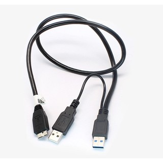 สายเคเบิลซิงค์ข้อมูล USB3.0 PC Y สําหรับ Seagate Expansion STBV4000100 ฮาร์ดไดรฟ์ + พาวเวอร์ซัพพลายพิเศษ
