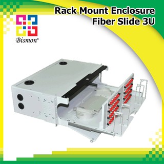 ถาดเก็บสายไฟเบอร์ออฟติก 48-144 Port Rack Mount Enclosure Fiber Slide - BISMON