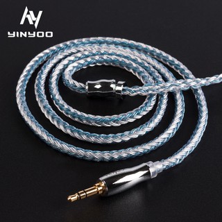 Yinyoo 16 Core High Purity Silver Plated Cable MMCX/2PIN/QDC TFZ FOR KZ ZS10 Pro AS10 AS16 ZSN PRO