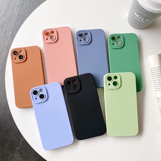 037.เคสซิลิโคสนิ่มกันกล้อง สีทึบ สีลูกกวาด บาง TPU เคส realme c11 2021 c20 c21y c25y c35 realme 9i realme c55