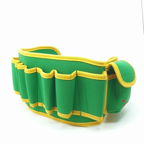 hummer-กระเป๋าเครื่องมือช่างคาดเอส-พร้อมเข็มขัด-jr-yb06-สีเขียว-เหลือง