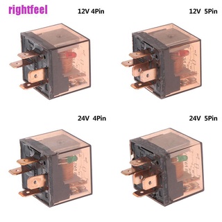 สินค้า Rightfeel รีเลย์ควบคุมรถยนต์ กันน้ํา 12 24V 80 A 4 5 Pin Spdt