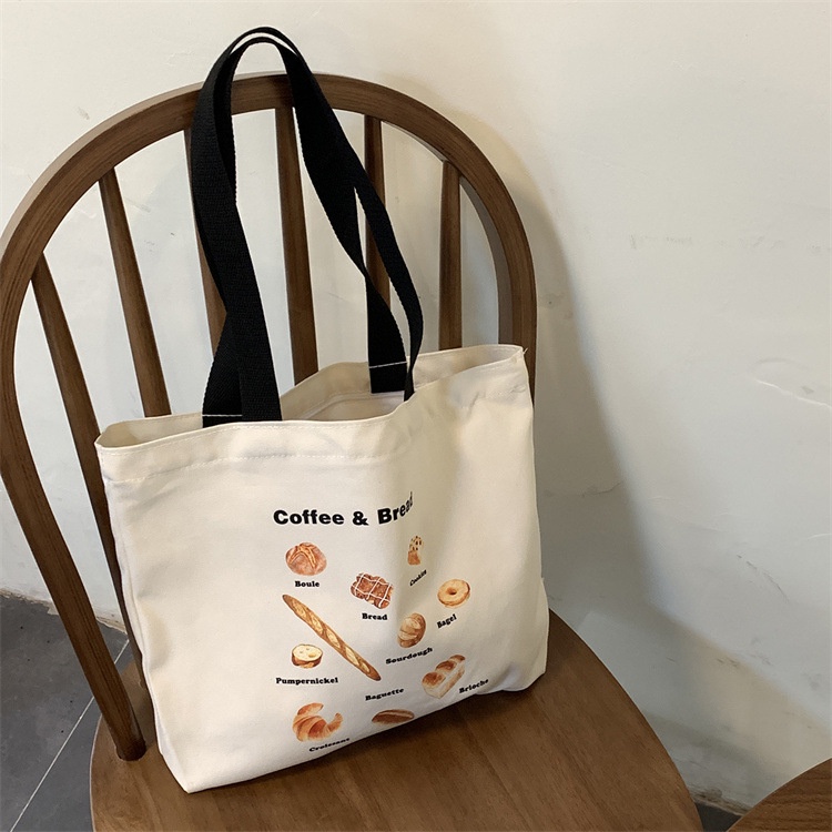 กระเป๋าผ้าขนมปัง-coffee-amp-bread-มีซิป