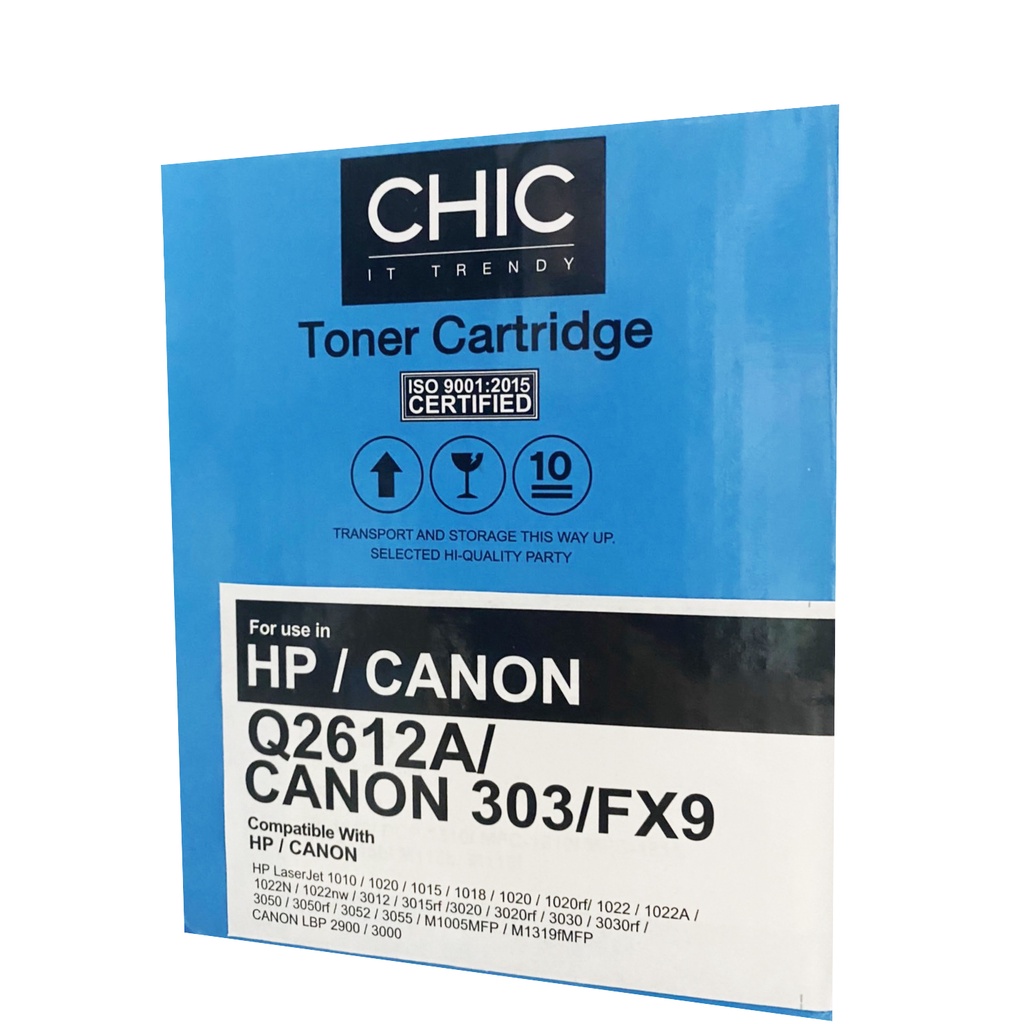 chic-ตลับหมึกเทียบเท่ารุ่น-hp-q2612a-canon-303-fx9