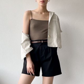 Ailotte - Neil Shorts กางเกงขาสั้นคอตตอนมีเข็มขัด