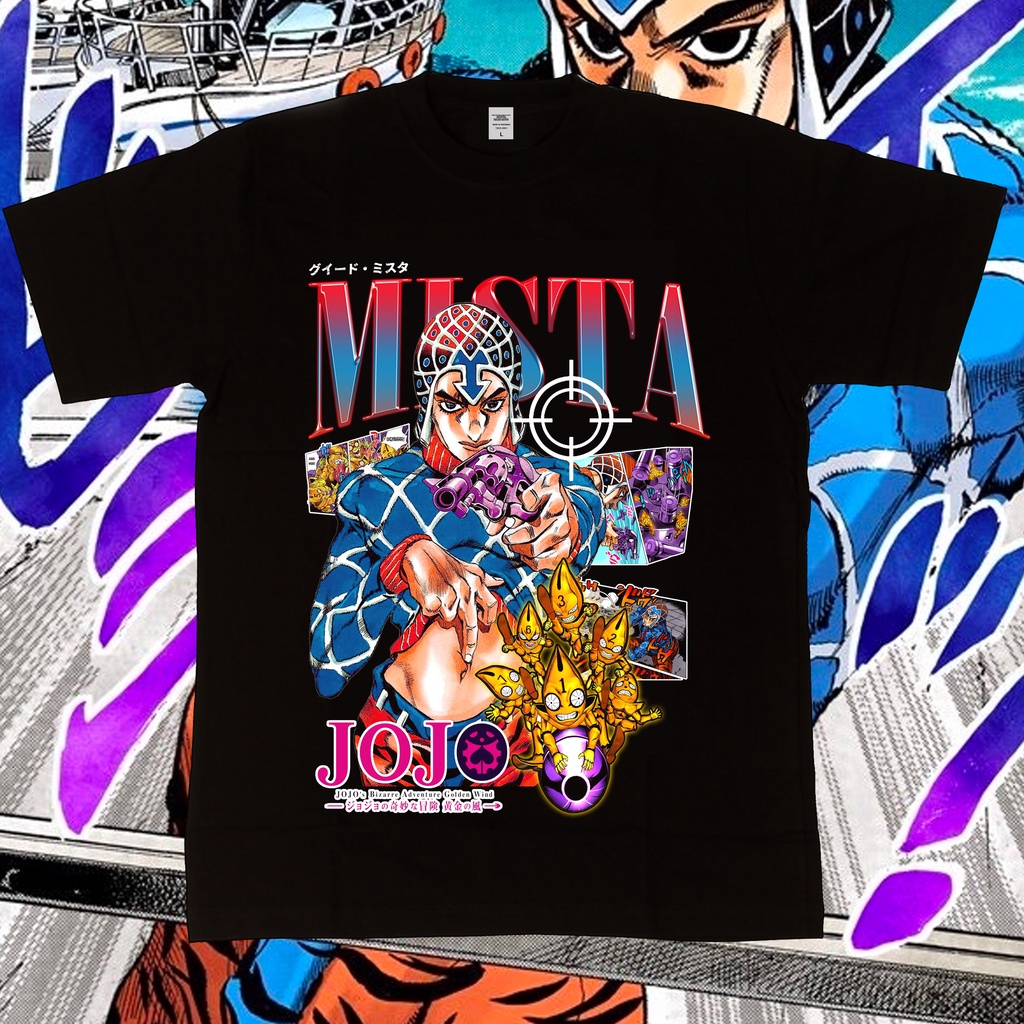 เสื้อยืด-พิมพ์ลายการ์ตูน-guido-mista-jojo-bizzare-adventure-สีทอง