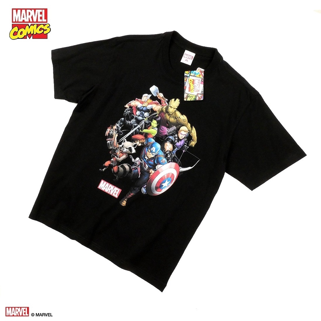 เสื้อยืดผ้าฝ้ายพิมพ์ลายขายดี-เสื้อยืดการ์ตูน-ลิขสิทธ์แท้-marvel-comics-t-shirts-mvx-251