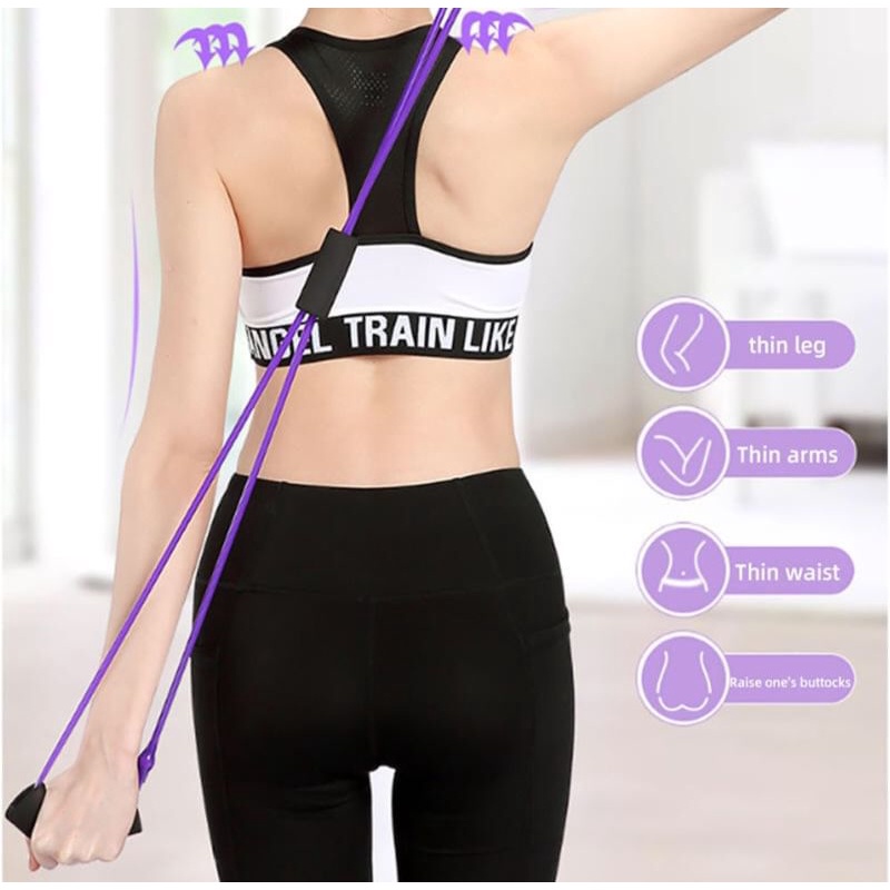 สินค้ามาใหม่วันนี้-8-shaped-fitness-elastic-ยางยืดเลข-8-บริหารกล้ามเนื้อกำลังกาย