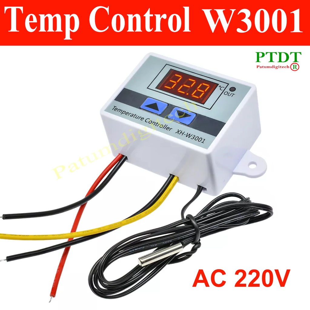XH-W3001 เครื่องควบคุมอุณหภูมิ Temperature Control ใช้สำหรับควบคุมตู้ ...
