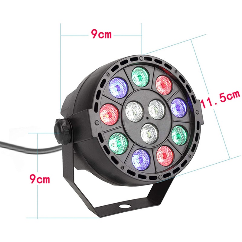 rgbw-ไฟเวที-led-8ch-dmx512-สําหรับปาร์ตี้ดิสโก้-ผับ-ดีเจ-12-ชิ้น