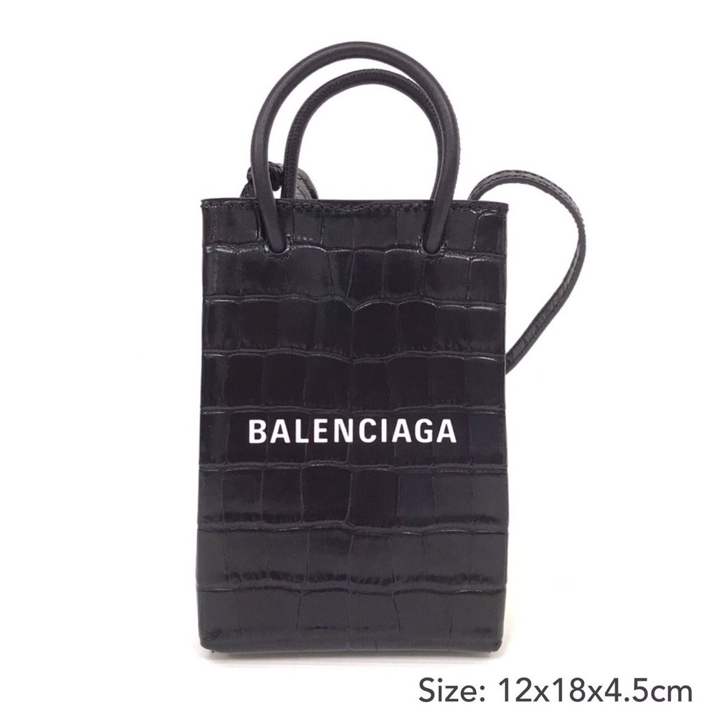 balenciaga-shopping-phone-bag-ของแท้-100-ส่งฟรี