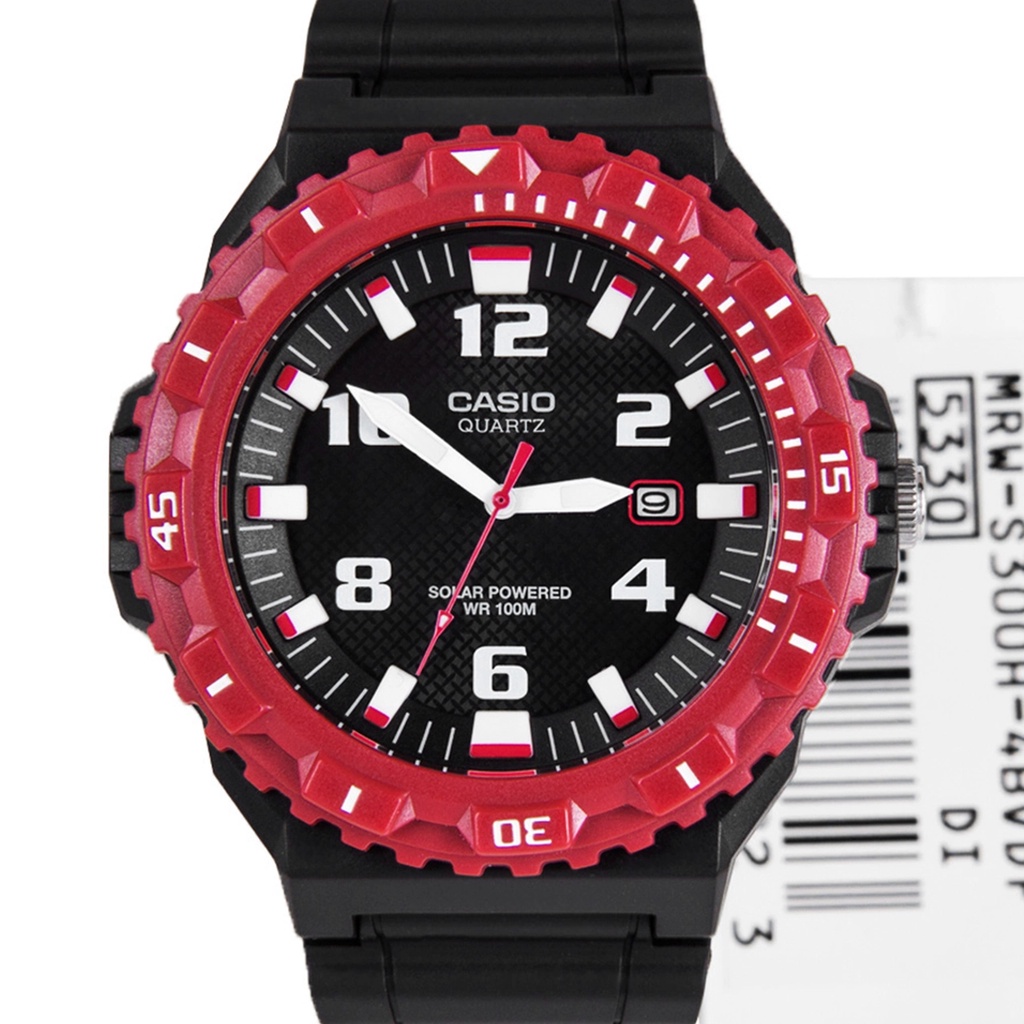 casio-mrw-s300h-4b-sport-solar-นาฬิกาข้อมือพลังงานแสงอาทิตย์-สายเรซิ่น-ของแท้-100-mrw-s300-mrw-s300h-กินแสง