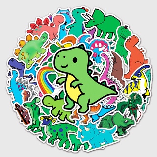 พร้อมส่ง!ไดโนเสาร์ น่ารัก dinosaur ไทแรนโนซอรัส การตั้งแคมป์ สติกเกอร์ ตกปลา สเก็ตบอร์ด 50 ชิ้น sticker