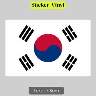 สติกเกอร์ไวนิล กันน้ํา ลายธงชาติเกาหลีใต้ Oneaan World Country สําหรับติดตกแต่ง