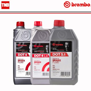 ภาพหน้าปกสินค้าBrembo น้ำมันเบรค เบรมโบ้ dot4 dot4 lv dot 5.1 ขนาด 500ml (ครึ่งลิตร) / 1 ลิตร brake fluid dot 4 4lv 5.1 ซึ่งคุณอาจชอบสินค้านี้