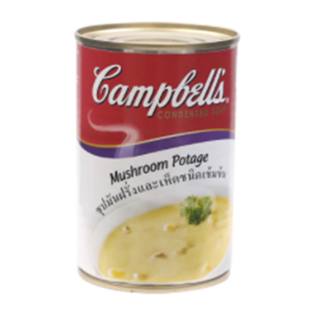 ภาพหน้าปกสินค้าแคมเบลล์ซุปมันฝรั่งและเห็ดชนิดเข้มข้น 305กรัมCampbell's Potato and Mushroom Soup 305g.ซุปกระป๋อง อาหารพร้อมทาน จากร้าน jgbnogvoul บน Shopee