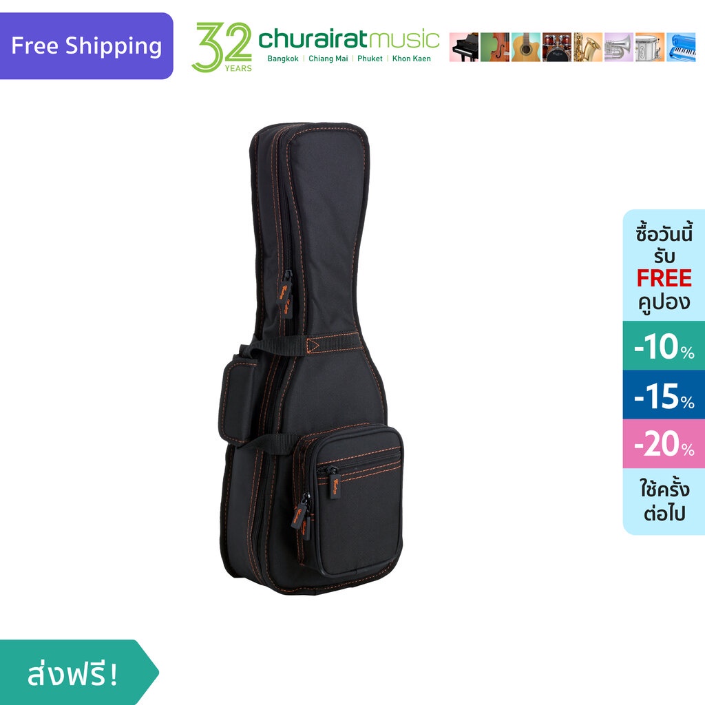 custom-soprano-ukulele-bag-ukb-110-กระเป๋าอูคูเลเล่-สีดำ-by-churairat-music