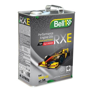 สินค้า Bell1 น้ำมันเครื่อง สังเคราะห์แท้ (Fully Synthetic) 100% เกรด Premium RXE SAE10W-40 สำหรับเครื่องยนต์เบนซิน