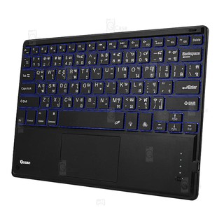 ภาพขนาดย่อของภาพหน้าปกสินค้าQcase - Keyboard Bluetooth Touchpad คีย์บอร์ดไร้สาย บลูทูธ ทัชแพด แป้นพิมพ์ ไทย อังกฤษ สำหรับ แอนดรอยด์ ipad iOS Android จากร้าน qcase บน Shopee ภาพที่ 7