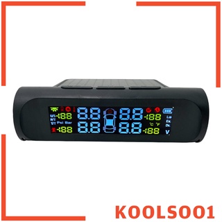 สินค้า [Koolsoo1] เครื่องวัดความดันลมยางรถยนต์ Tpms Lcd พร้อมเซ็นเซอร์แบตเตอรี่ 4