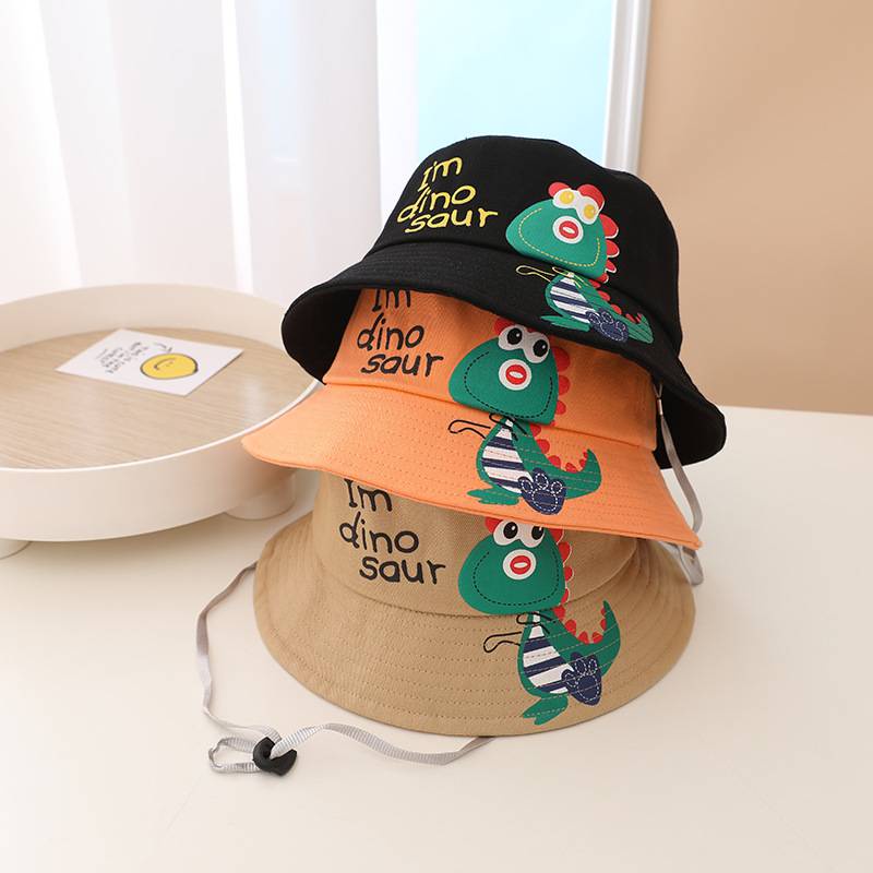 ภาพสินค้าพร้อมส่ง หมวกเด็ก 1ปี-7ปี รอบหัว:52-54 cm. หมวกบักเก็ต หมวกแฟชั่นสำหรับเด็กผู้ชาย เด็กผู้หญิง ลายการ์ตูนไดโนเสาร์ จากร้าน piyanuchshop23 บน Shopee ภาพที่ 7