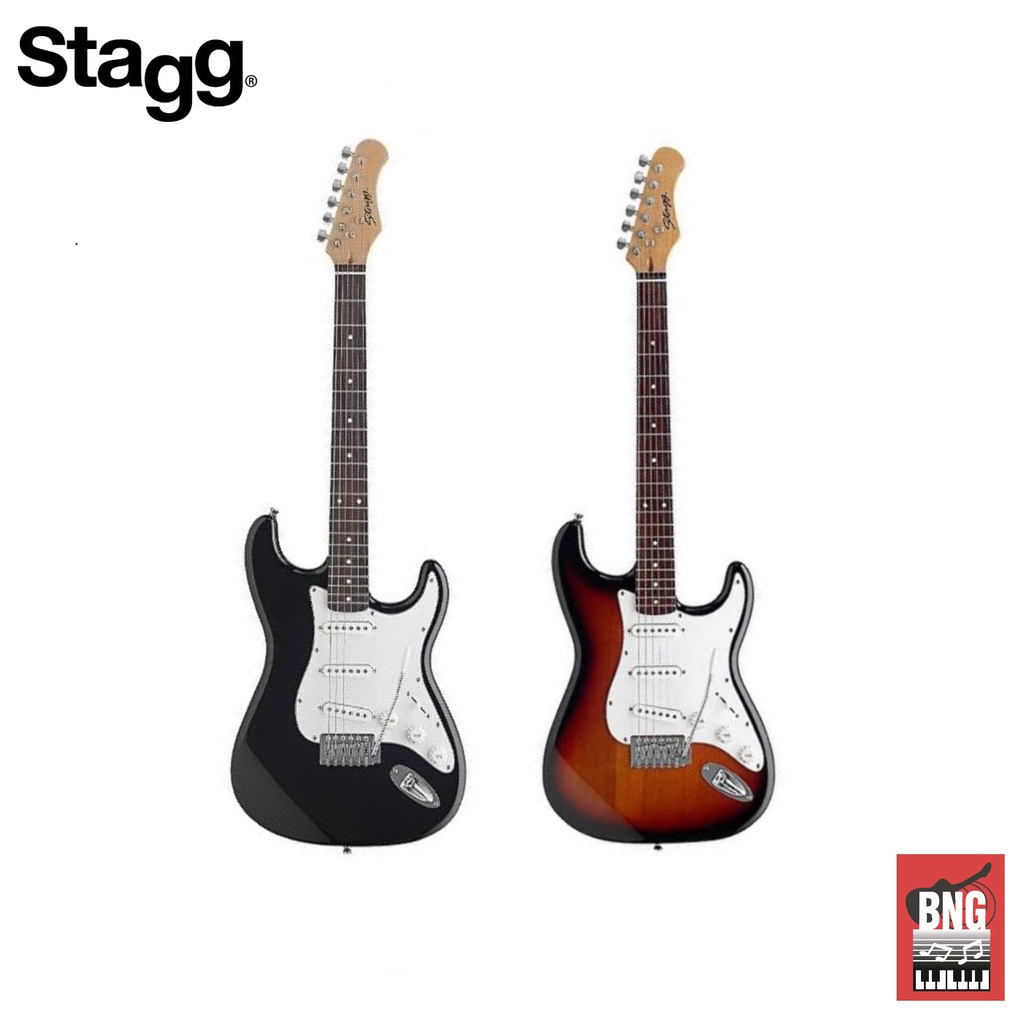 stagg-s-250-bk-sb-ทรง-stratocaster-electic-guitar