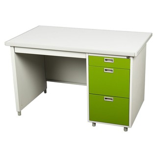 Desk DESK STEEL 120cm DX-40-3-GG GREEN Office furniture Home &amp; Furniture โต๊ะทำงาน โต๊ะทำงานเหล็ก LUCKY WORLD DX-40-3-GG