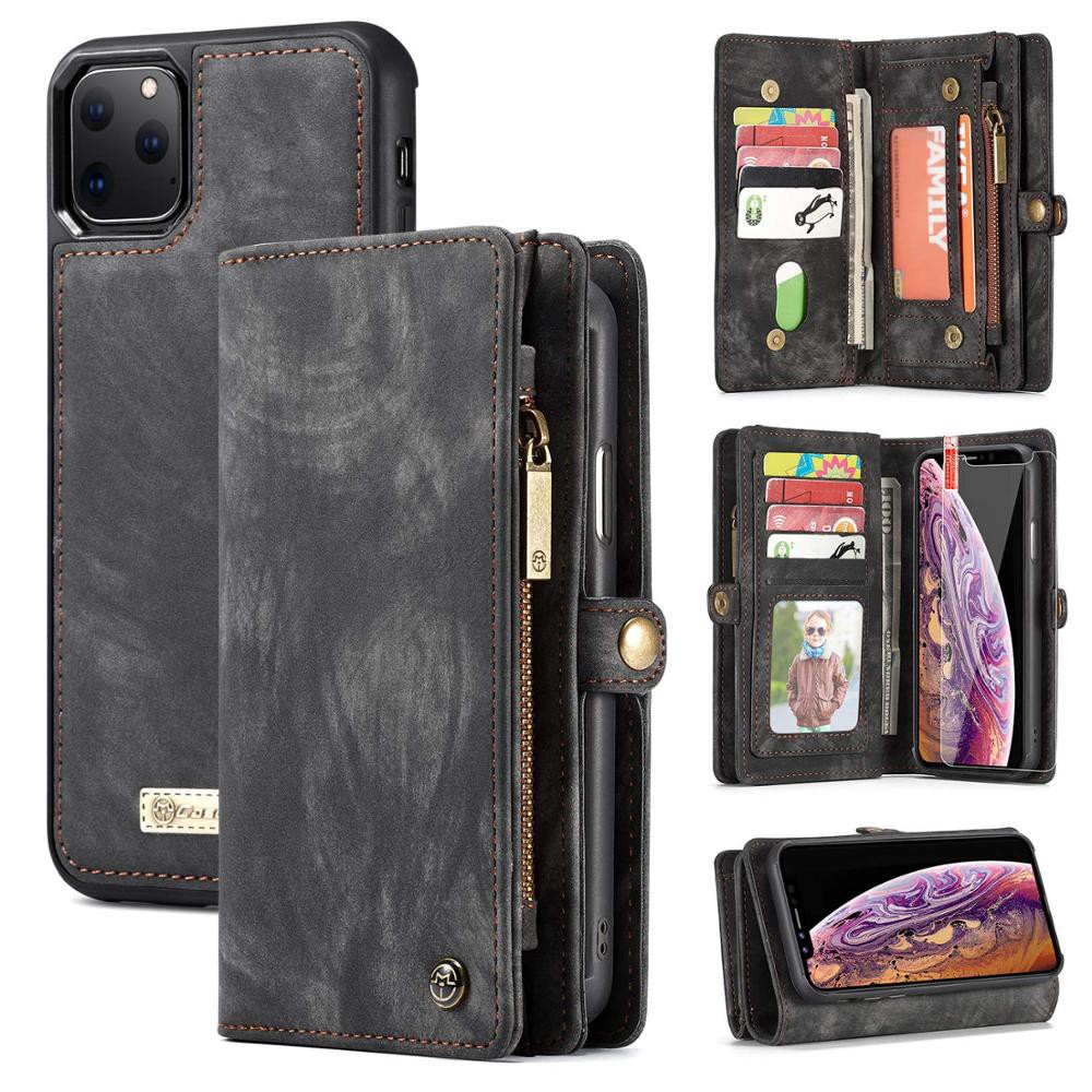 caseme-เคส-iphone-x-xs-xr-max-6-6s-7-8-plus-รุ่น-leather-flip-wallet-magnetic-zipper-purse-card-cover