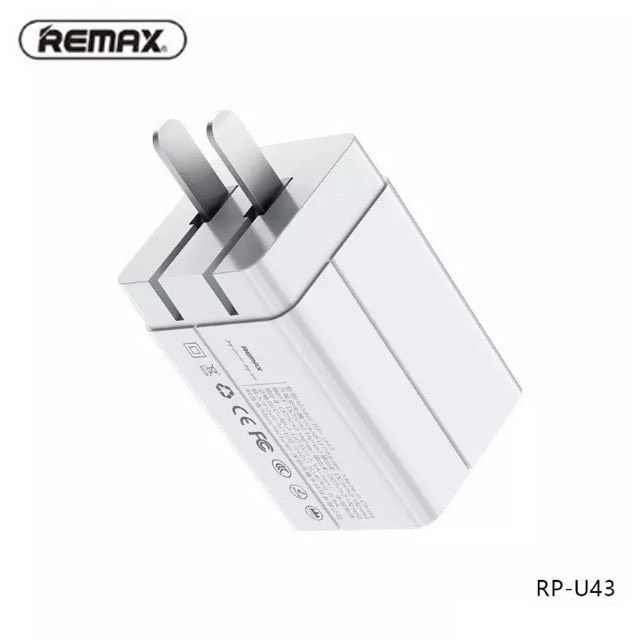หัวชาร์จ-remax-adapter-4usb-3-4a-รุ่นrp-u43