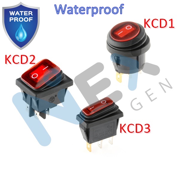 Kcd 1 KCD 2 KCD 3 KCD1 KCD2 KCD3 สวิตช์โยก กันน้ํา IP67 สวิตช์โยกเปิด ...