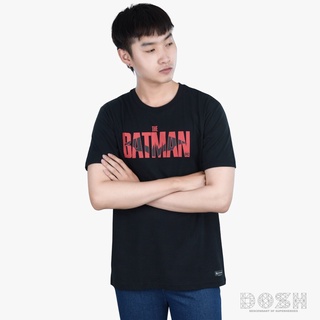 Cool69 เสื้อ ผู้ชาย สไตล์ เกาหลี เสื้อผู้ชายเท่ๆ DOSH:MENS T-SHIRTS เสื้อยืด คอกลม แขนสั้น ผู้ชาย สีดำ ลิขสิทธิ์พิมพ์ลา