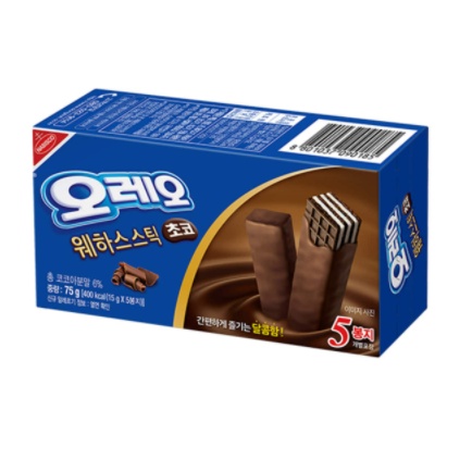 ภาพสินค้าoreo wehas stick choc / white choc ขนมคุกกี้โอริโอ้เวเฟอร์ ช็อคโก / ไวท์ช็อค 75g 오레오 웨하스 스틱 จากร้าน bininter19 บน Shopee ภาพที่ 5