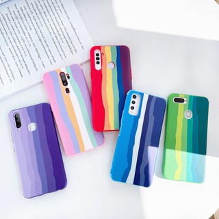 เคสสายรุ้ง Realme5 C3 Oppo A92 A53 Reno2f Reno4 F7 F9 F11pro A59 F1s A52020 A92020 A37 A31 A3s A55 A7 A12 A83 A15 A15S