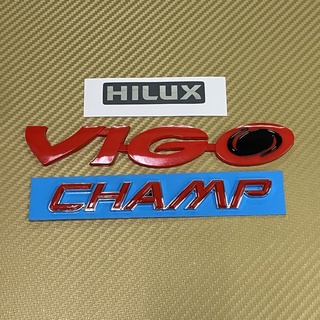 โลโก้ Hilux สติ๊กเกอร์ vigo Champ ติดท้าย ยกชุด 3  ชิ้น