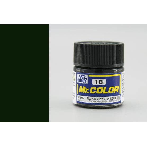 สีสูตรทินเนอร์-mr-hobby-สีกันเซ่-c18-rlm70-black-green-semi-gloss-10ml