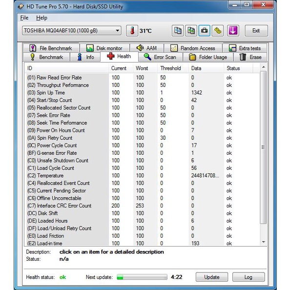 hdd-toshiba-2-5-1-tb-b-128-mb-sata3-mq04abf100-สภาพดีใหม่ทุกตัว-รุ่นบางสลิม-ผ่านการเทสทุกตัว-มือสอง