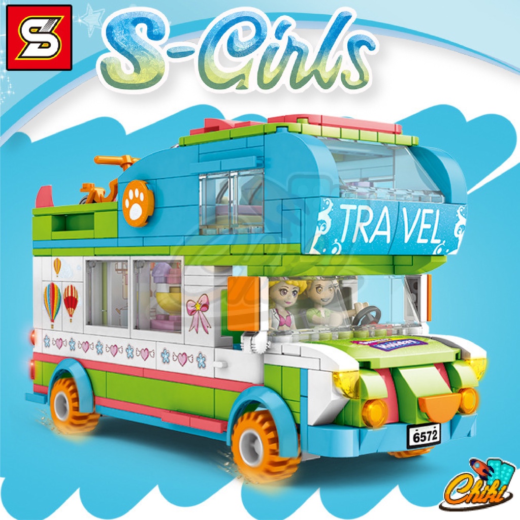 ชุดตัวต่อ-s-girls-รถเที่ยว-travel-รถท่องเที่ยวสไลเดอร์-sy6572-จำนวน-433-ชิ้น