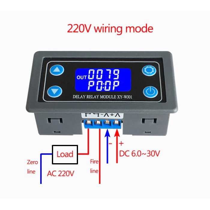 xy-wj01-โมดูลรีเลย์สวิตช์ตั้งเวลา-วงจรทริกเกอร์ชักช้า