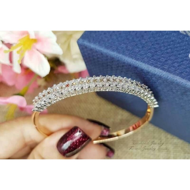 diamond-bangle-กำไลเพชร-2-แถวงานสวยมากกกกก