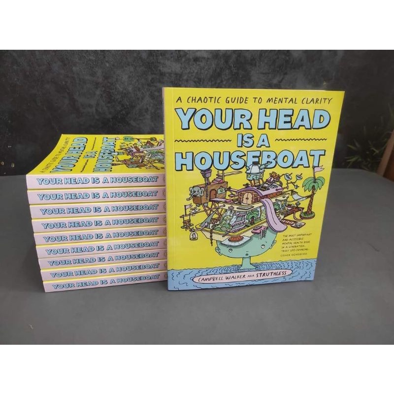 new-your-head-is-a-houseboat-a-chaotic-guide-to-mental-claritybook-by-campbell-walker