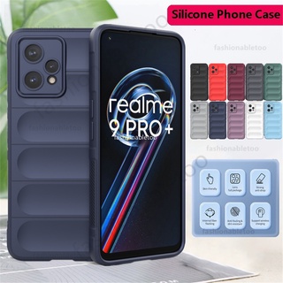 เคสโทรศัพท์มือถือ ซิลิโคนนิ่ม กันกระแทก ป้องกันกล้อง สีพื้น แฟชั่น สําหรับ Realme 9 pro plus 9pro+ 9i Realme9pro Realme9i 4G 5G