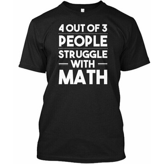 เสื้อยืดวินเทจเสื้อยืด พิมพ์ลาย 4 Out Of 3 People Struggle With Math Fun - 4out Gildan สไตล์คลาสสิก สําหรับผู้ชาย 887501