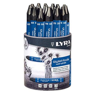 (โค้ดINCSM4Lขั้นต่ำ49ลด20) LYRA Graphite Crayons Water Soluble (เครยอนหกเหลี่ยมระบายน้ำ)