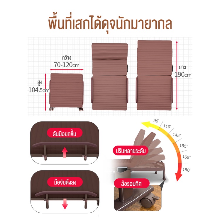 baierdi-mallเตียงนอนพับได้หลากหลายฟังก์ชั่น-สามารถทำเป็นโซโฟนั่งได้-และที่พักผ่อน-เตียงนอนพับได้-เตียงนอน-เตียงนอนพับได้